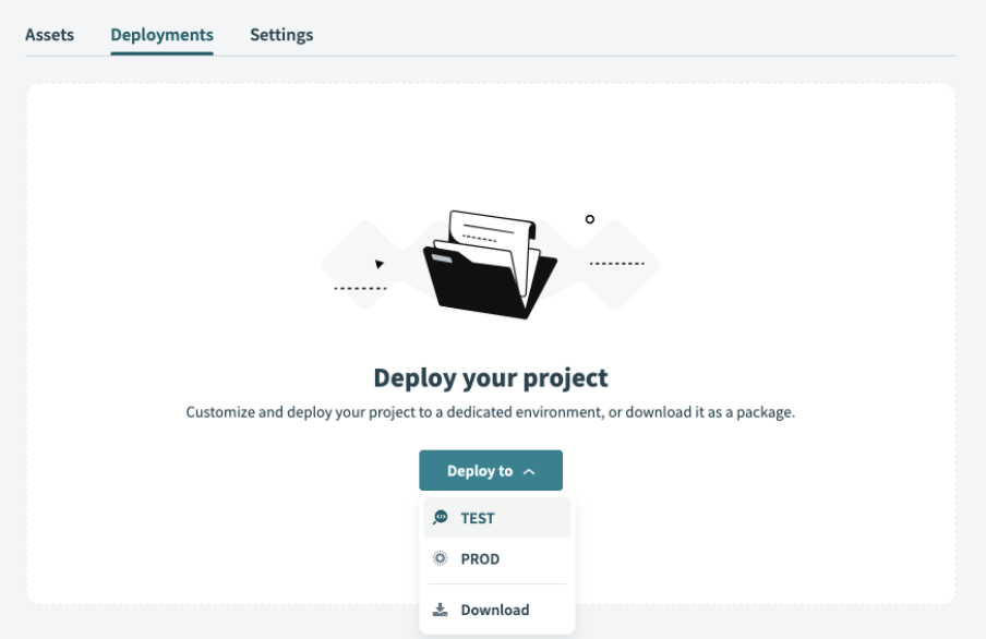Deployment of recipes